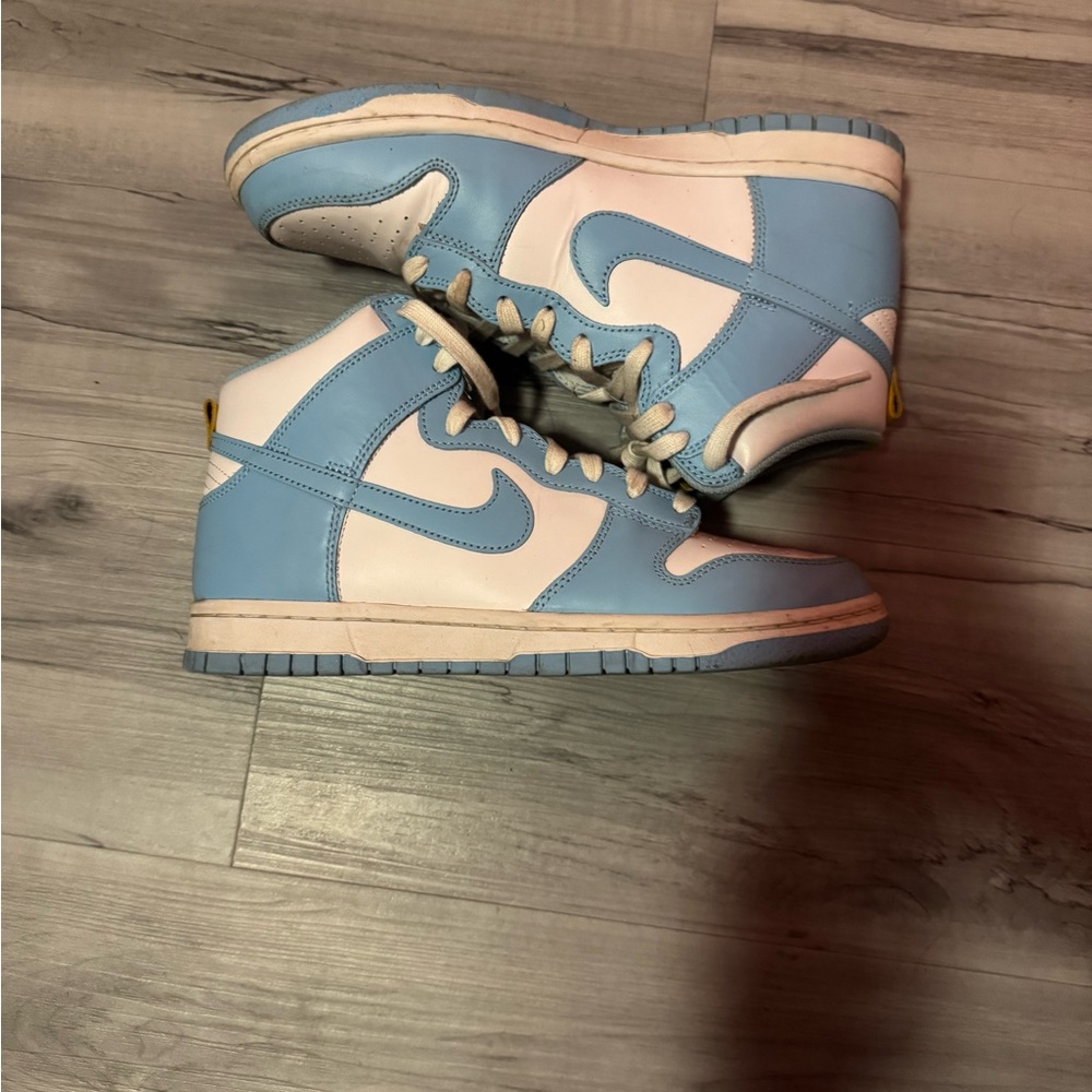 Nike Blue and White Nike Dunks